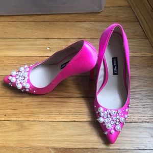 Nine West Hot Pink Stilettos